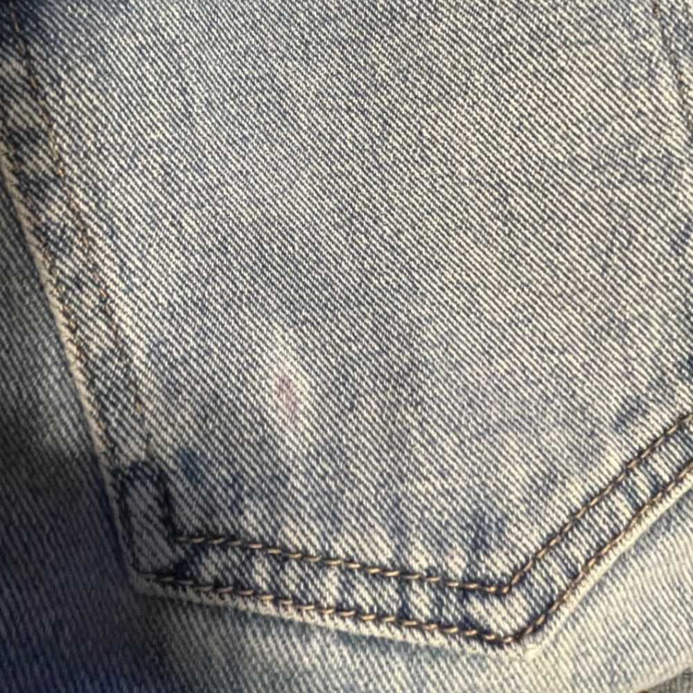 PacSun Light Blue High Waisted Denim Mom Shorts Size 27 Rolled Cuff Cotton - Picture 6 of 8